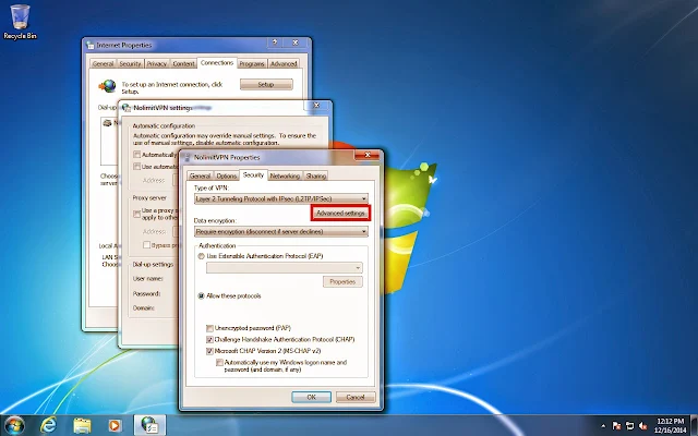 Tutorial lengkap setting VPN Server di Windows 7 Cara Setting Pengaturan Internet VPN Windows 7