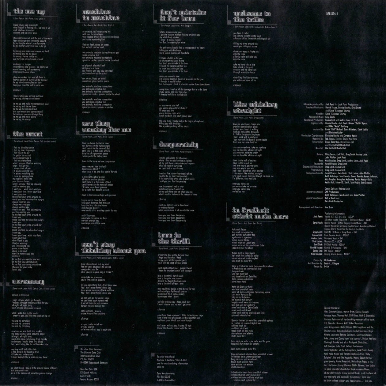 1995 Machine II Machine - Doro - Rockronología