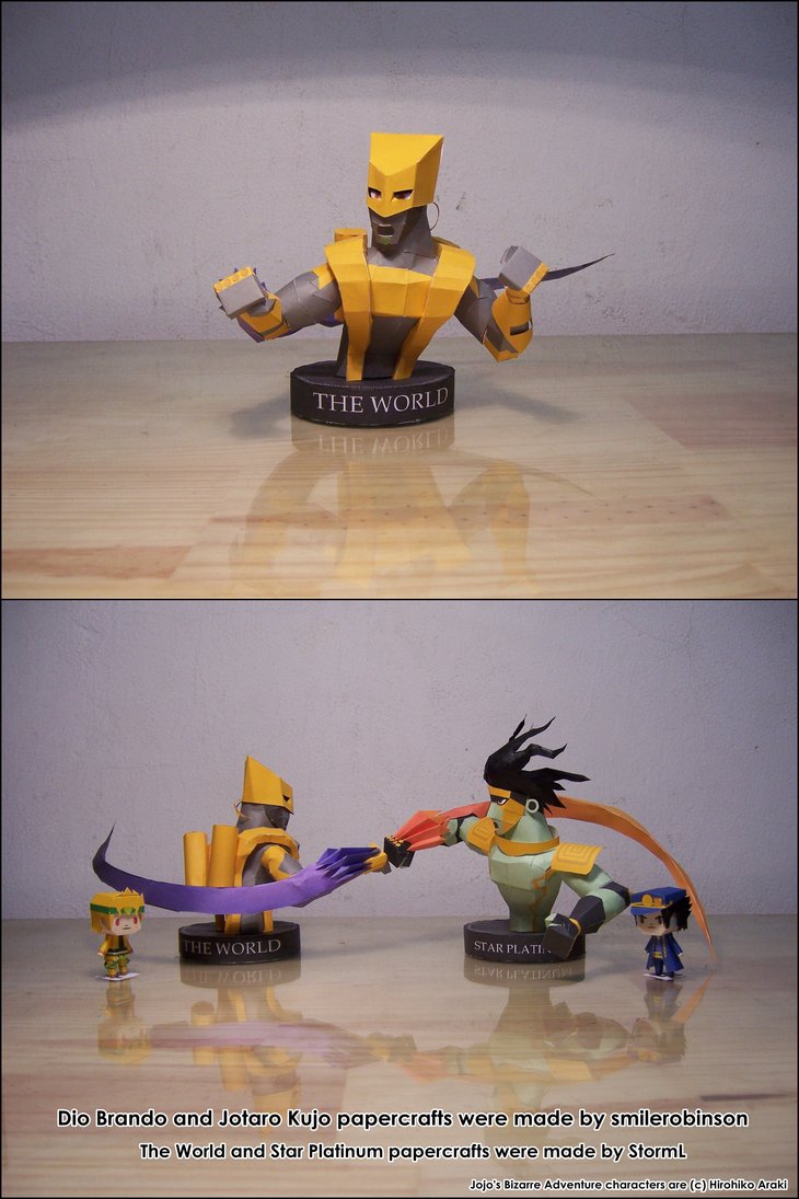 Jojo's Bizarre Adventure The World Papercraft Papercraft Paradise