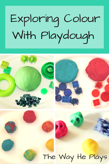 Exploring colour with Playdough in 3 ways.
