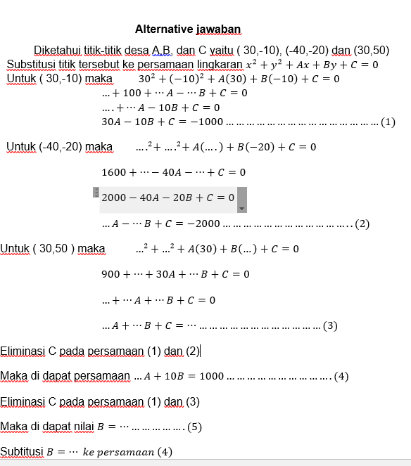 Contoh Soal Hots Matematika Aplikasi Persamaan Lingkaran Pada Gempa Bumi Farijan Math