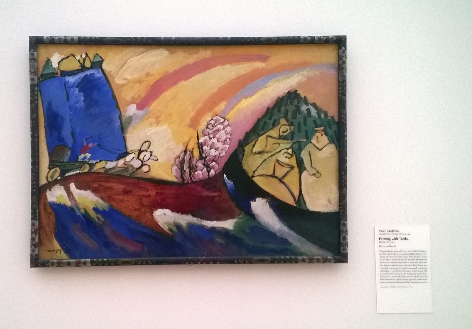 кандинский двое на лошади картина