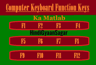 Function Keys HindiGyaanSagar