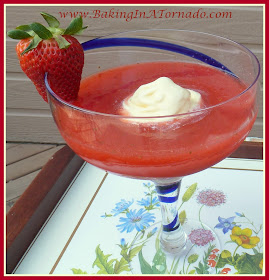 Strawberries and Cream Cocktail | Recipe developed by www. BakingInATornado.com | #recipe #cocktail