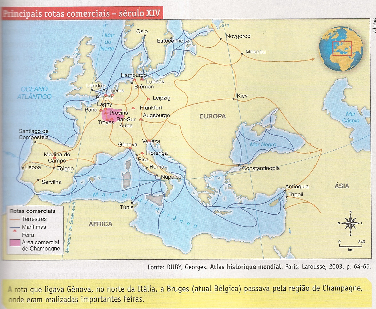 O Que Eram As Feiras Medievais Representadas No Mapa EDULEARN