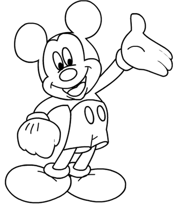 Gambar Mewarnai Mickey Mouse ~ Gambar Mewarnai Lucu