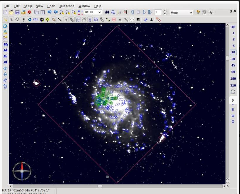 برنامج هام جداً لرسم الخرائط الفلكية للأجرام السماوية وعلم الفضاء Cartes du Ciel 3.8