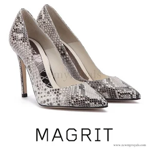 Queen Letizia wore MAGRIT Snake Pumps