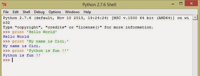 The Life of Cici: Fun with Python
