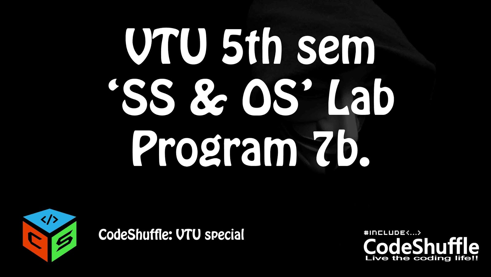 7B) C program to create a child process and to read commands from the ...