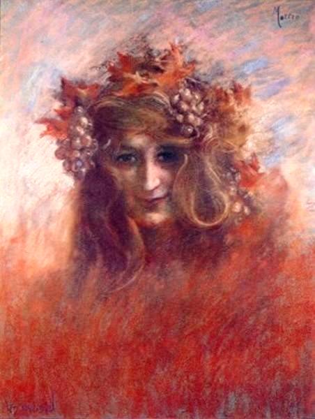 Lucien LévyDhurmer Portrait of Marguerite Moreno, c 1896