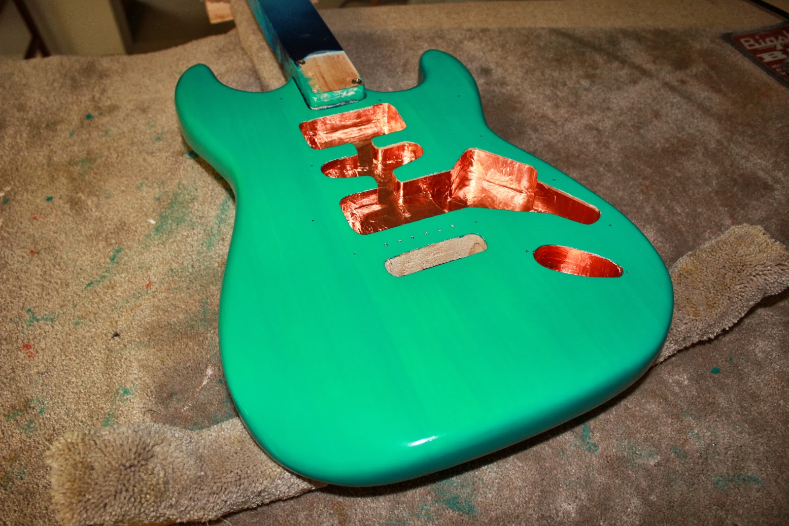Guitar Kit Builder Siena's Stratocaster Cavity Shielding