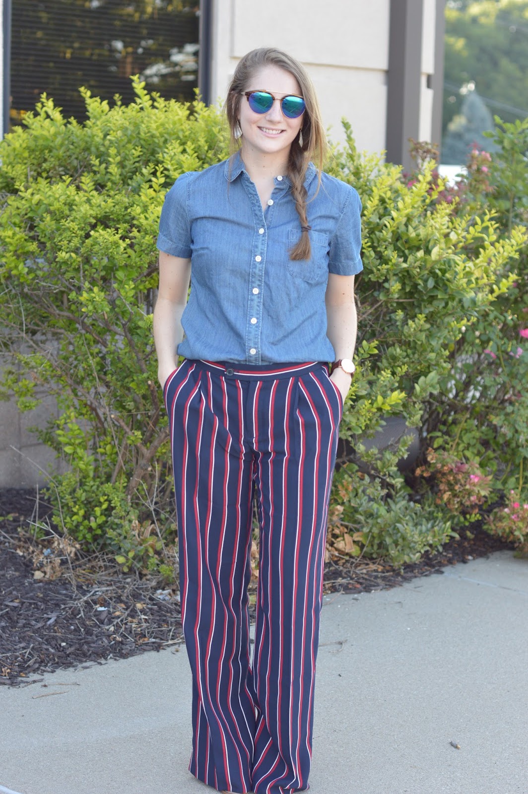 A Memory Of Us how to style striped dress pants A Kansas City