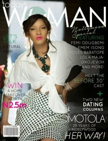 1 Omotola Jalade Ekeinde covers March 2015 Issue of TW mag