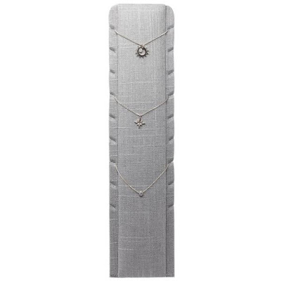 Grey Linen Multi-Necklace Stand from NileCorp.com