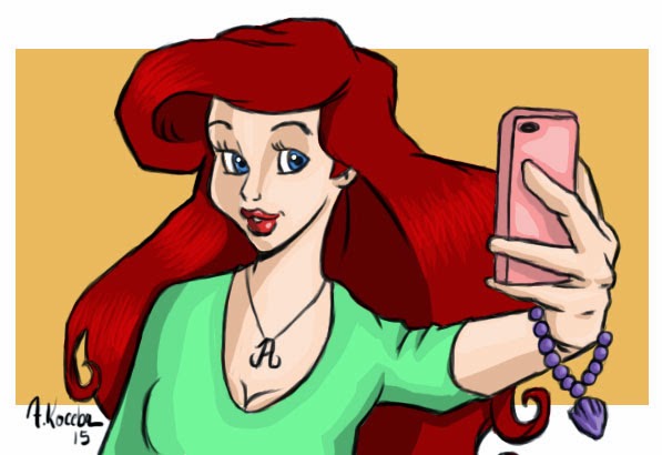 FredKocebaDesign: Ariel The Little Mermaid Takes A Selfie