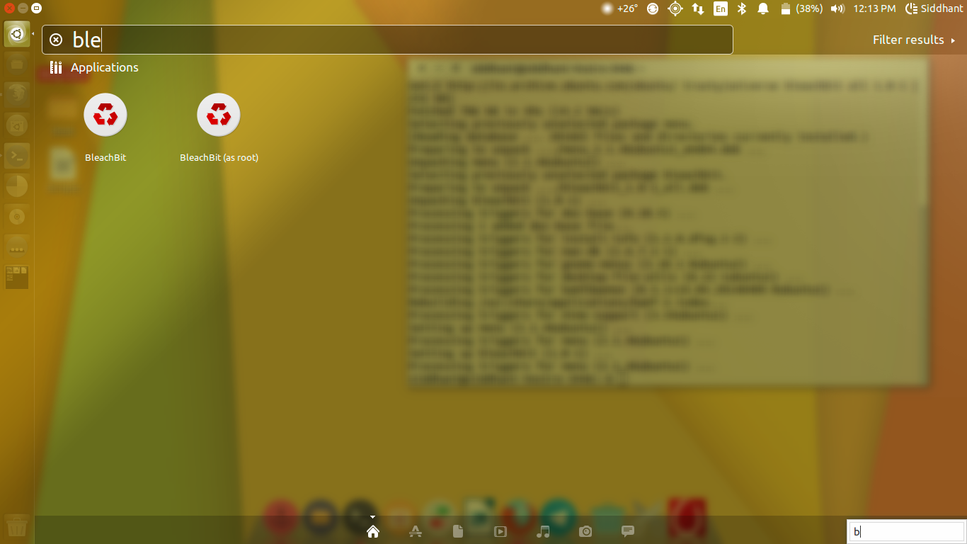 BleachBit Automatic GUI junk cleaner for Ubuntu. Free up your space