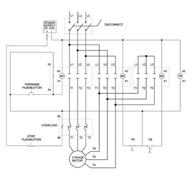 Wiring Diagram: Chapter 1.4. Star Delta Open Transition 3-phase Motors