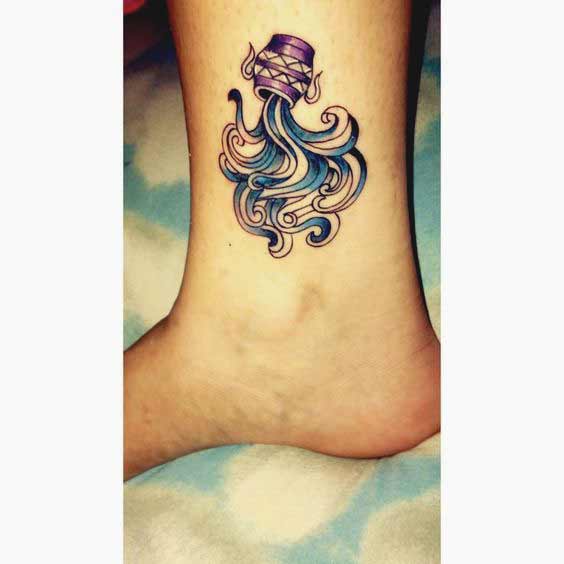 15 Stunning Aquarius Tattoo Designs for Zodiac Lovers