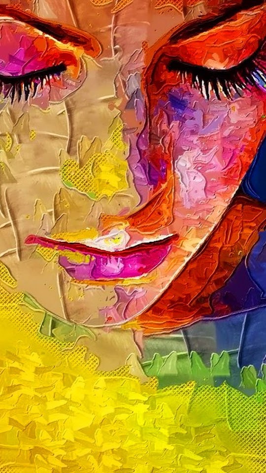   Beautiful Woman Painting Art   Galaxy Note HD Wallpaper