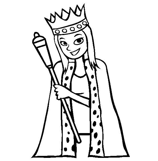 q is for queen printable coloring pages - photo #43