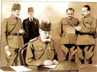 Το ιστορικό Πρωτόκολλο με τα 10 άρθρα παράδοσης του τουρκικού Στρατού και της Θεσσαλονίκης  
