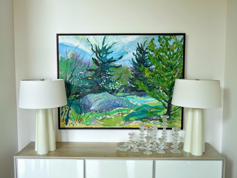 Ikea Hack How to make a floating credenza - or "fauxdenza - using three Ikea Besta cabinets and plywood // www.danslelakehouse.com