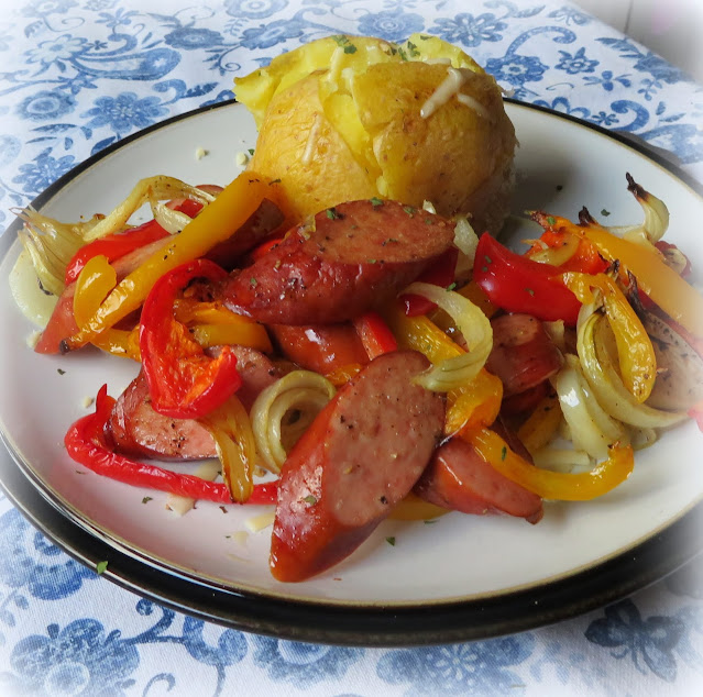Sheet Pan Sausage & Peppers