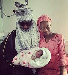 a Photos: Emir of Kano cradles his new grandchild