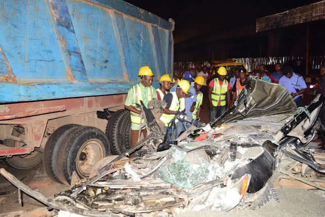 woman travelling to us dies accident surulere lagos