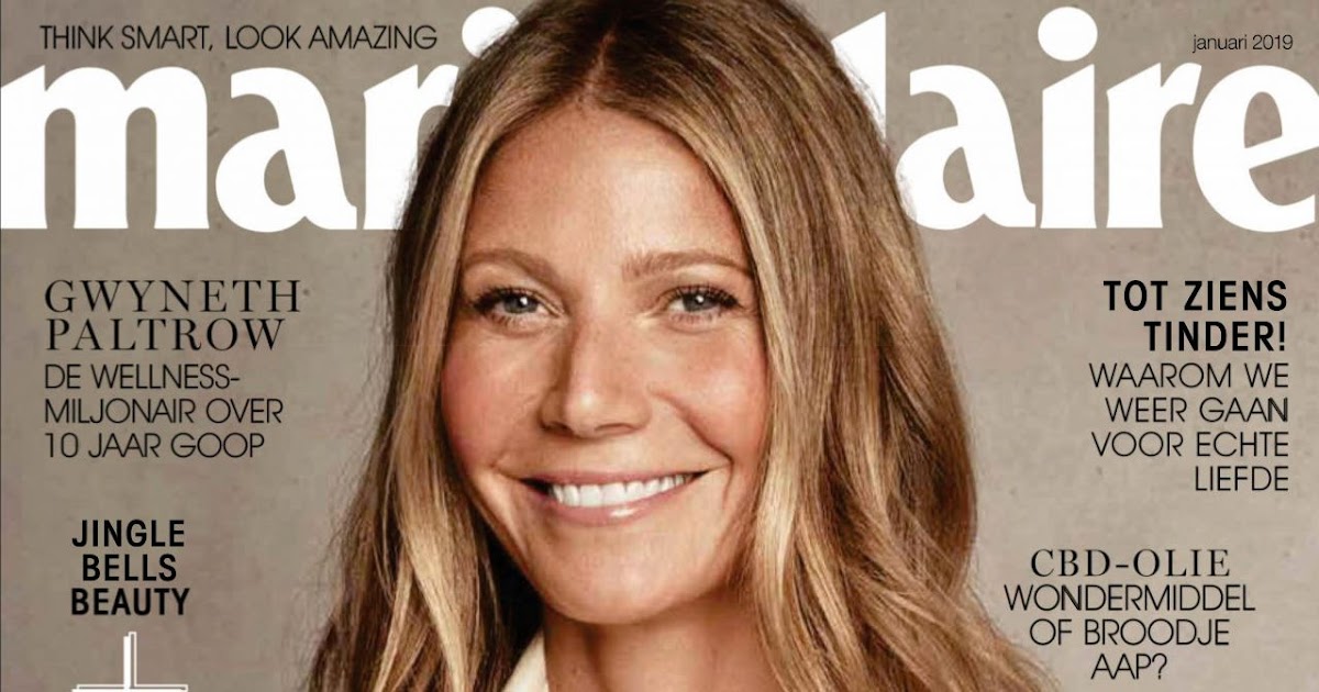Gwyneth Paltrow poses for Marie Claire Netherlands January 2019