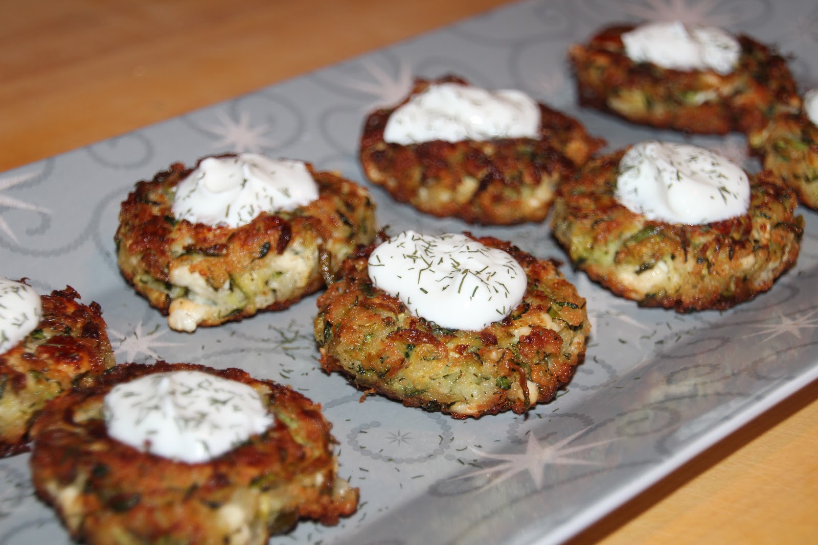 Sarah's Life in Food! Zucchini Fritters with Feta and Dill