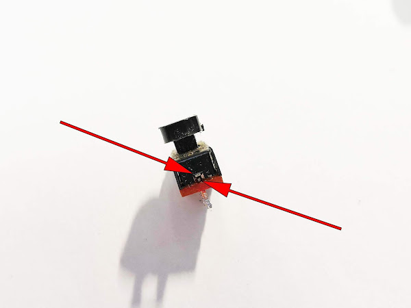 Контакты переключателя Отмечены контакты сдвижного переключателя