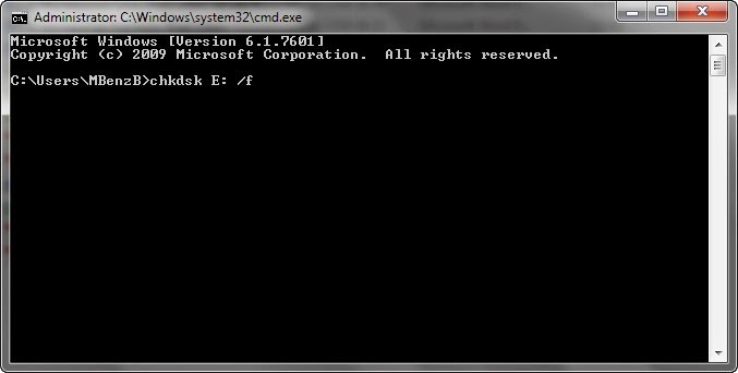 cmd chkdsk
