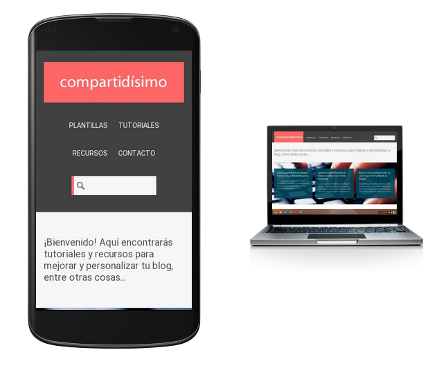 telefono inteligente y laptop
