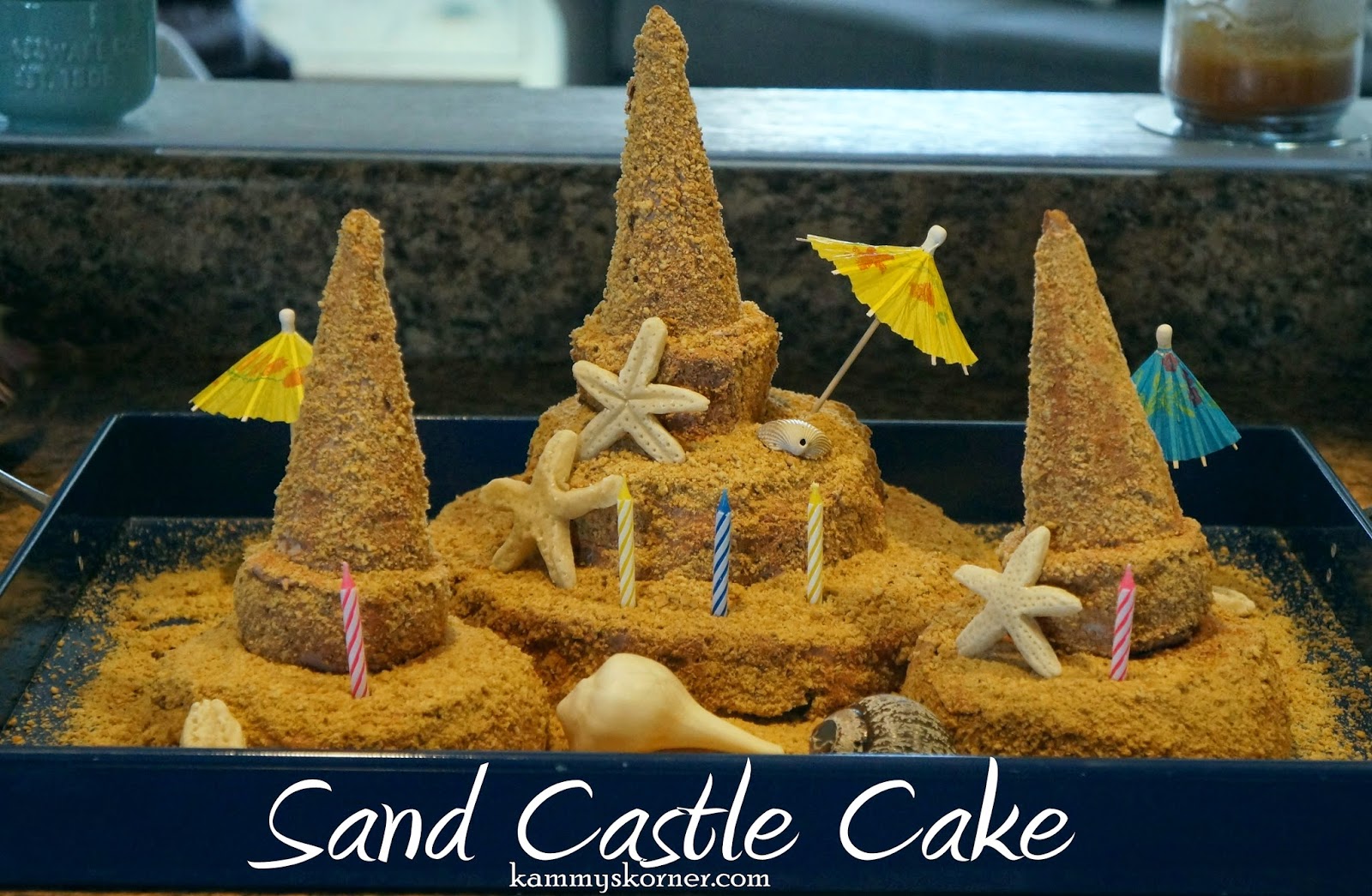 Kammy's Korner Sand Castle Birthday Cake