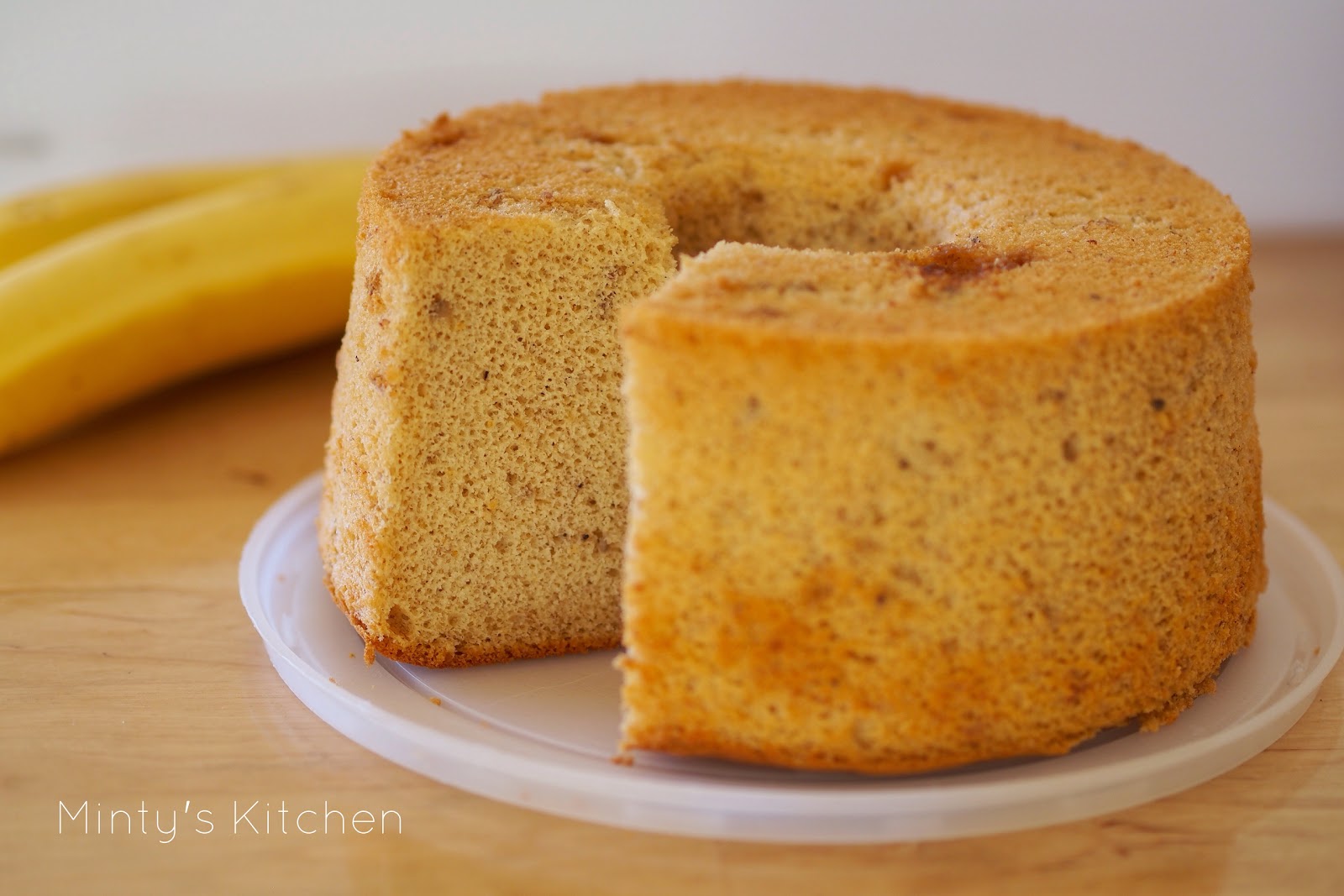 Minty's Kitchen Caramelised Banana Chiffon Cake