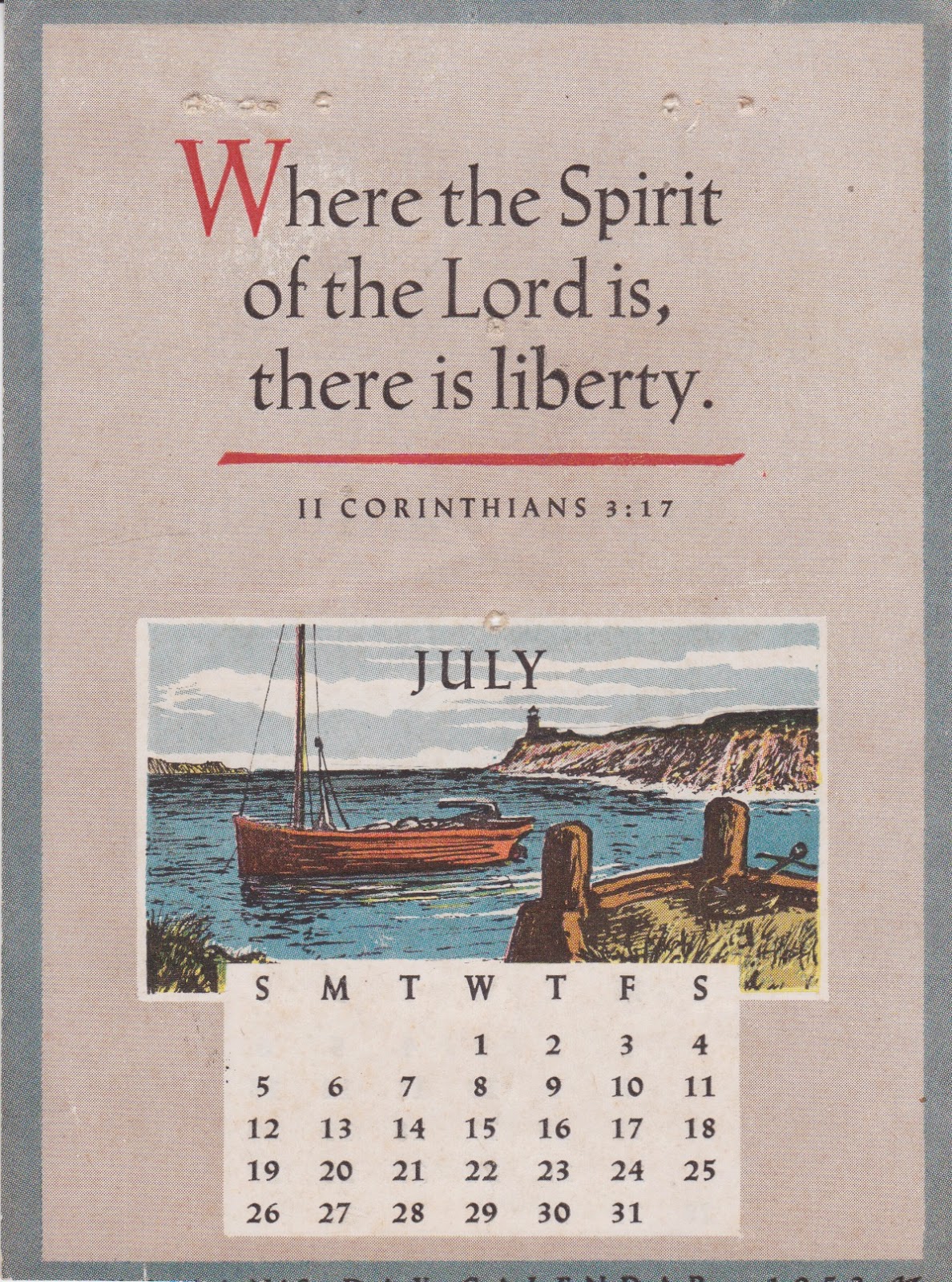 Across My Kitchen Table July 1953