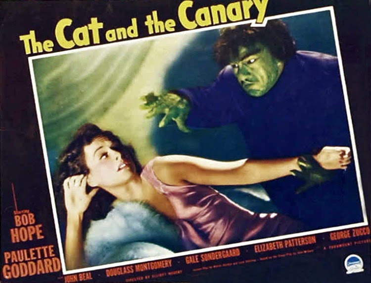 A Vintage Nerd, Classic Film Blog, Classic Haunted House Movies, Vintage Blog, The Cat and the Canary
