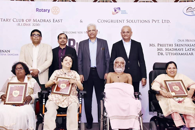 Rotary Club of Madras East Honors Three Unsung Heroes Rotary Club of Madras East Honors Three Unsung Heroes