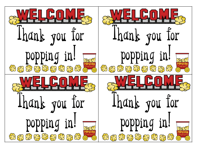 Thanks For Popping In Fun In First Grade Thanks For Popping In Fun In First Grade
