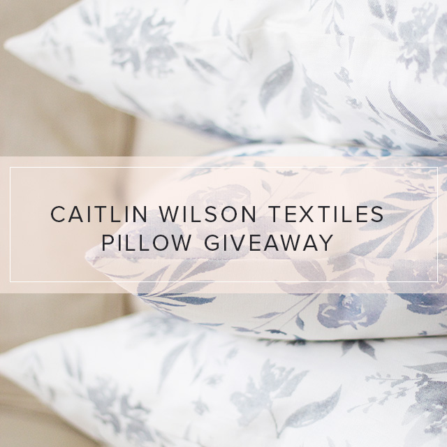 New Pillows For Our Sofa Caitlin Wilson Textiles Giveaway