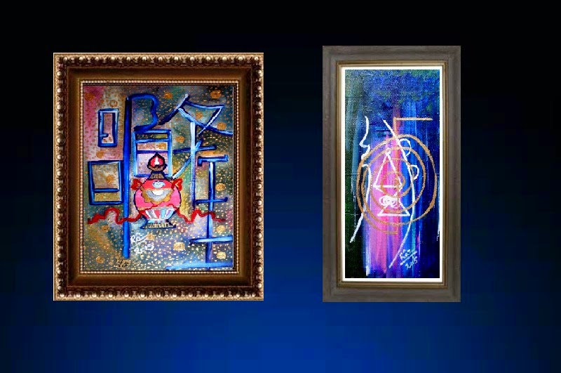 Razarts Art Dark Blue Walls Focal Wall Art Which color paintings for