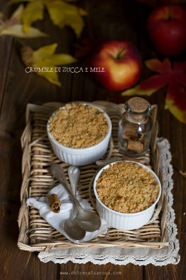 crumble di zucca e mele