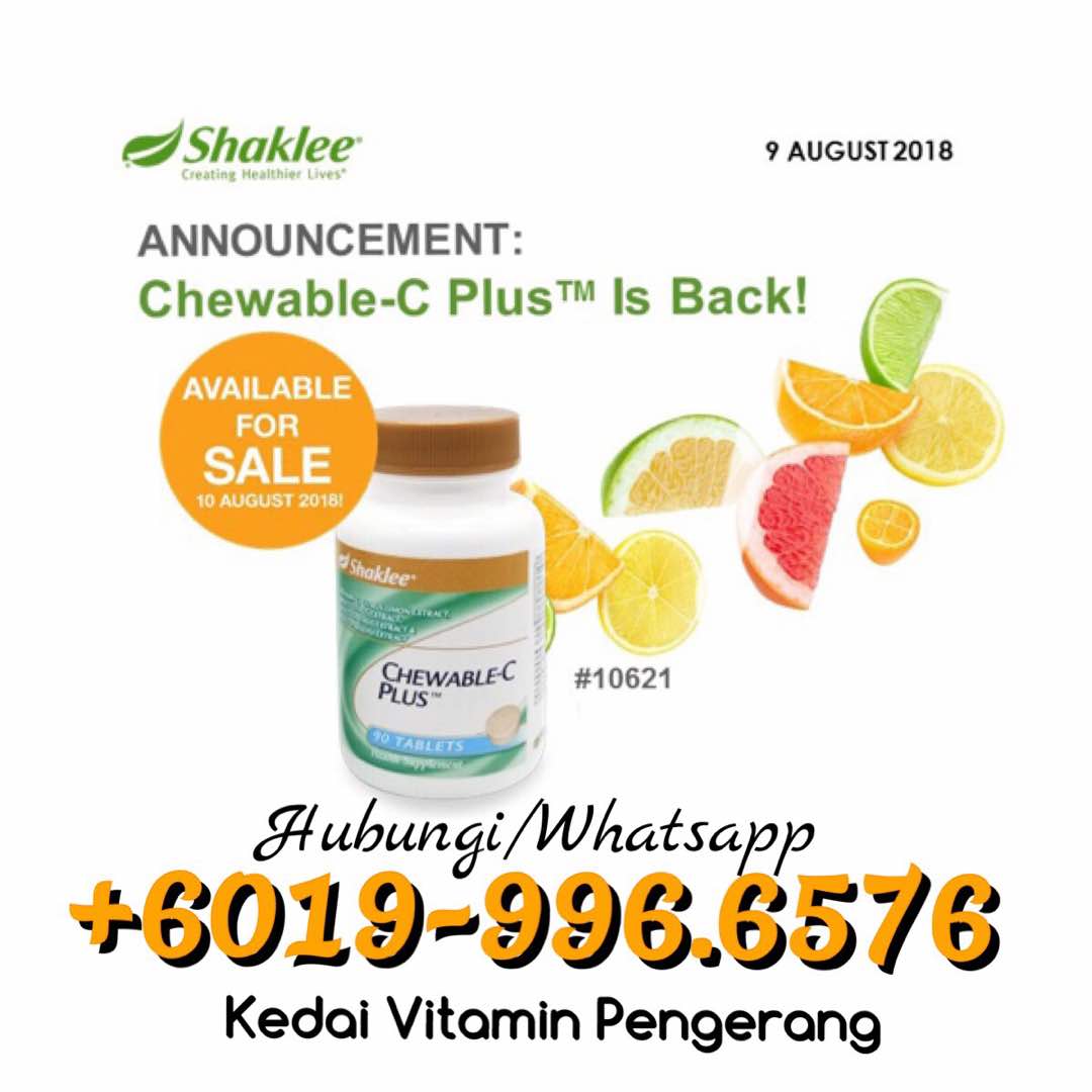 Chewable Vitamin C Shaklee Keistimewaan Dan Kebaikan