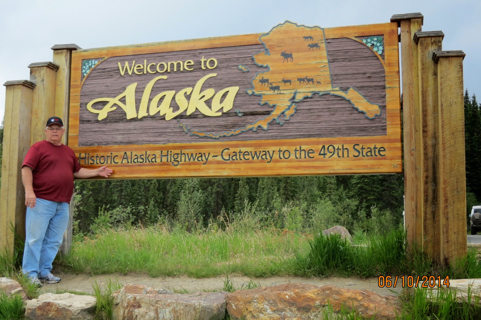 showmetravelers June 10, 2014 Whitehorse, Yukon to Tok, Alaska (Cabin