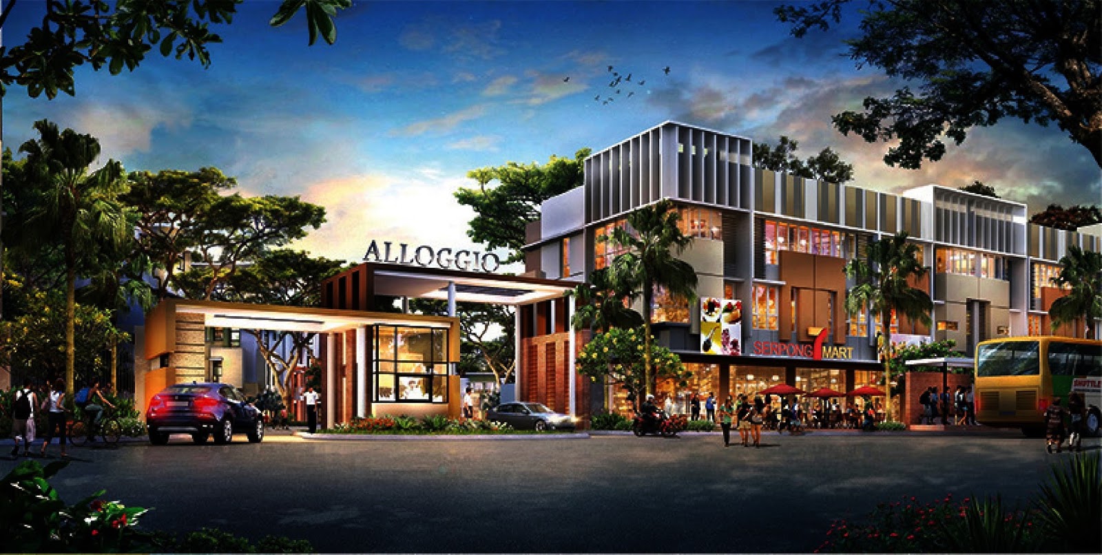 Cluster Allogio Gading Serpong Ruko Usaha & KosKosan Properti Baru