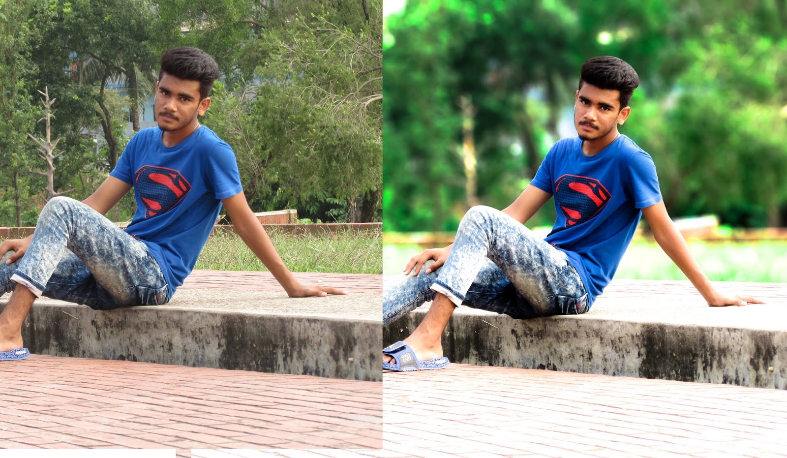 How to blur background in DSLR style photo effects tutorial