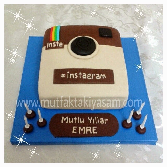 instagram pastası instagram pasta instagram şeklinde pasta