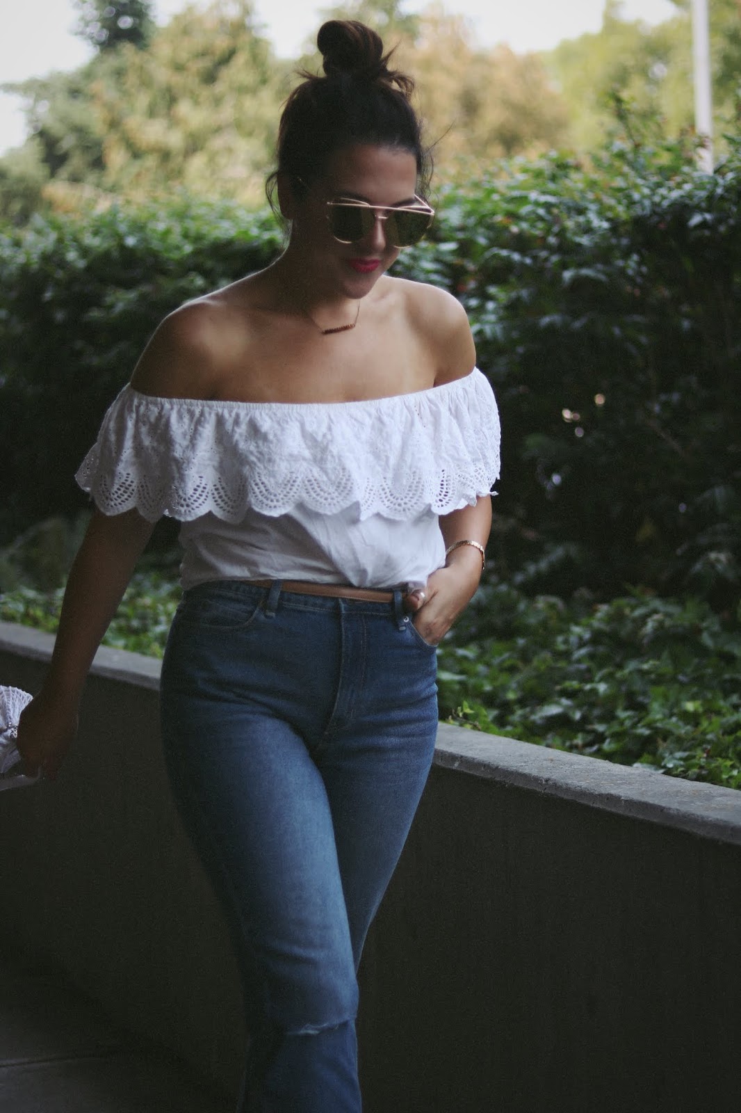 RVCA jeans Chanel french riviera bag net handbag vancouver blogger aleesha harris